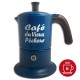 Cafetière italienne Moka Classique 6 Tasses CAFÉ DU VIEUX PÊCHEUR tous feux - ANGELINA