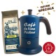 Lot cafetière italienne Moka 6 Tasses CAFÉ DU VIEUX PÊCHEUR tous feux - ANGELINA + 250g café moulu BOSCO