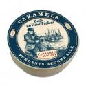 Boîte ronde bois Caramels fondants au beurre salé d'Isigny A.O.P. 75g - CAFÉ DU VIEUX PÊCHEUR