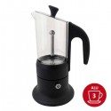 Cafetière italienne CORINNA noire 3 tasses TOUS FEUX COR30303 - ANGELINA MADE IN ITALY