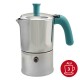 Cafetière italienne Moka classique Aluminium / Tiffany 3 tasses TOUS FEUX SAUF INDUCTION ANG30001 - ANGELINA MADE IN ITALY