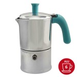 Cafetière italienne Aluminium / Tiffany 3 tasses TOUS FEUX SAUF INDUCTION ANG30001 - ANGELINA