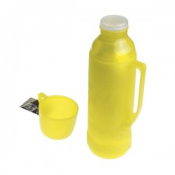 Bouteille Isotherme avec tasse Faveco 1litre jaune