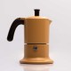 Cafetière italienne moutarde / marron 3 tasses TOUS FEUX ANG3IND1304 - ANGELINA