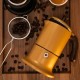 Cafetière italienne moutarde / marron 3 tasses TOUS FEUX ANG3IND1304 - ANGELINA