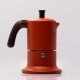 Cafetière italienne orange /marron 3 tasses TOUS FEUX ANG3IND1004 - ANGELINA