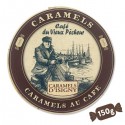 Boîte ronde bois Caramels fondants au beurre salé d'Isigny A.O.P. 75g
