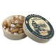 Boîte ronde bois Caramels fondants au beurre salé d'Isigny A.O.P. 150g - CAFÉ DU VIEUX PÊCHEUR
