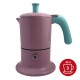 Cafetière italienne rose / tiffany 3 tasses TOUS FEUX ANG3IND0801 - ANGELINA