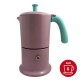Cafetière italienne rose / tiffany 6 tasses TOUS FEUX ANG6IND0801 - ANGELINA