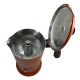 Cafetière italienne orange / marron 6 tasses TOUS FEUX ANG6IND1004 - ANGELINA