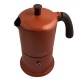 Cafetière italienne orange / marron 6 tasses TOUS FEUX ANG6IND1004 - ANGELINA