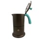 Cafetière italienne bronze / tiffany 6 tasses TOUS FEUX ANG6IND0701 - ANGELINA