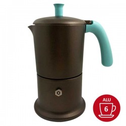 Cafetière italienne bronze / tiffany 6 tasses TOUS FEUX ANG6IND0701 - ANGELINA MADE IN ITALY