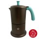 Cafetière italienne bronze / tiffany 6 tasses TOUS FEUX ANG6IND0701 - ANGELINA