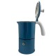 Cafetière italienne Moka classique Bleu / Blanc 3 tasses TOUS FEUX SAUF INDUCTION ANG30502 - ANGELINA
