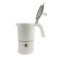 Cafetière italienne Moka classique Blanc / Blanc 3 tasses TOUS FEUX SAUF INDUCTION ANG30202 - ANGELINA