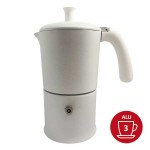 Cafetière italienne Moka classique Blanc / Blanc 6 tasses TOUS FEUX SAUF INDUCTION ANG60202 - ANGELINA