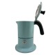 Cafetière italienne bleu clair / noir 3 tasses TOUS FEUX ANG3IND0903 - ANGELINA
