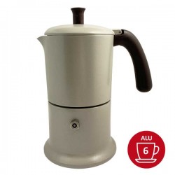 Cafetière italienne sable / marron 6 tasses TOUS FEUX ANG6IND1104 - ANGELINA MADE IN ITALY