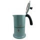 Cafetière italienne bleu clair / noir 3 tasses TOUS FEUX ANG6IND0903 - ANGELINA