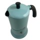 Cafetière italienne bleu clair / noir 3 tasses TOUS FEUX ANG6IND0903 - ANGELINA