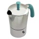 Cafetière italienne Aluminium / Tiffany 3 tasses TOUS FEUX SAUF INDUCTION ANG30001 - ANGELINA