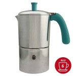 Cafetière italienne Aluminium / Tiffany 3 tasses TOUS FEUX SAUF INDUCTION ANG30001 - ANGELINA