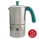 Cafetière italienne Moka classique Aluminium / Tiffany 6 tasses TOUS FEUX SAUF INDUCTION ANG60001 - ANGELINA MADE IN ITALY