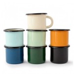Tasse émaillée - 25cl - divers coloris