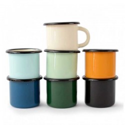 Tasse émaillée - 25cl - divers coloris