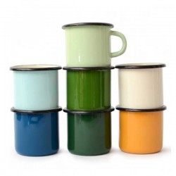 Tasse émaillée - 40cl - divers coloris