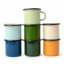 Tasse émaillée - 40cl - divers coloris